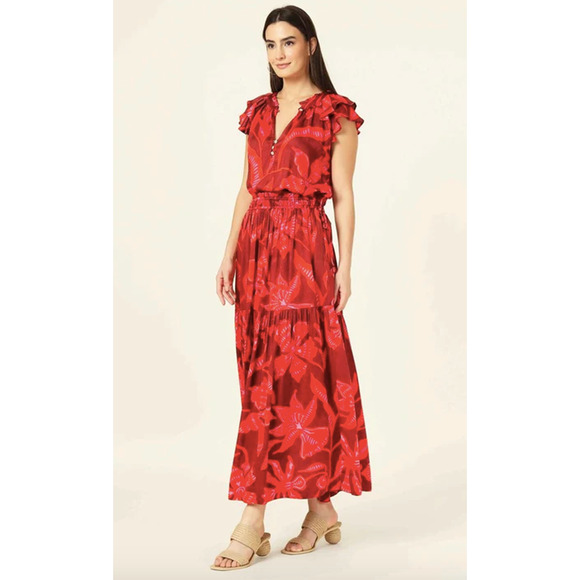 OMIKA Wilora Blouse and Rosalita Maxi Skirt Set Outfit NWT Small Anthropologie - Picture 1 of 11